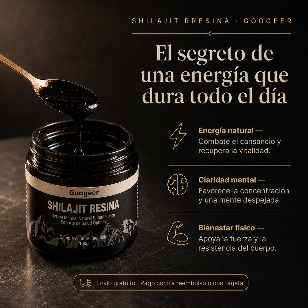 Shilajit 100% Puro – Apoyo Natural para la Energía y la Vitalidad
