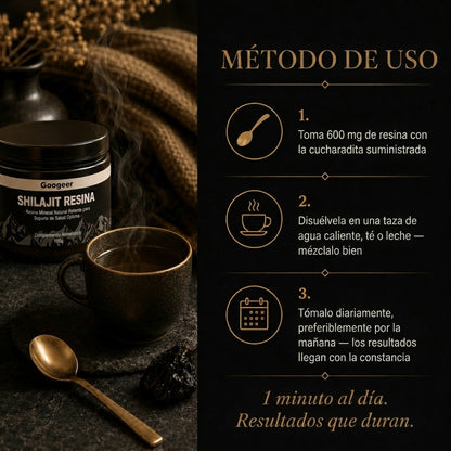 Shilajit 100% Puro – Apoyo Natural para la Energía y la Vitalidad